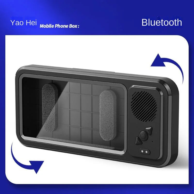 Waterproof Shower Phone Holder, Bluetooth Speaker, Anti-Fog Touch Screen, Wall Mount, Bathroom, IPX4